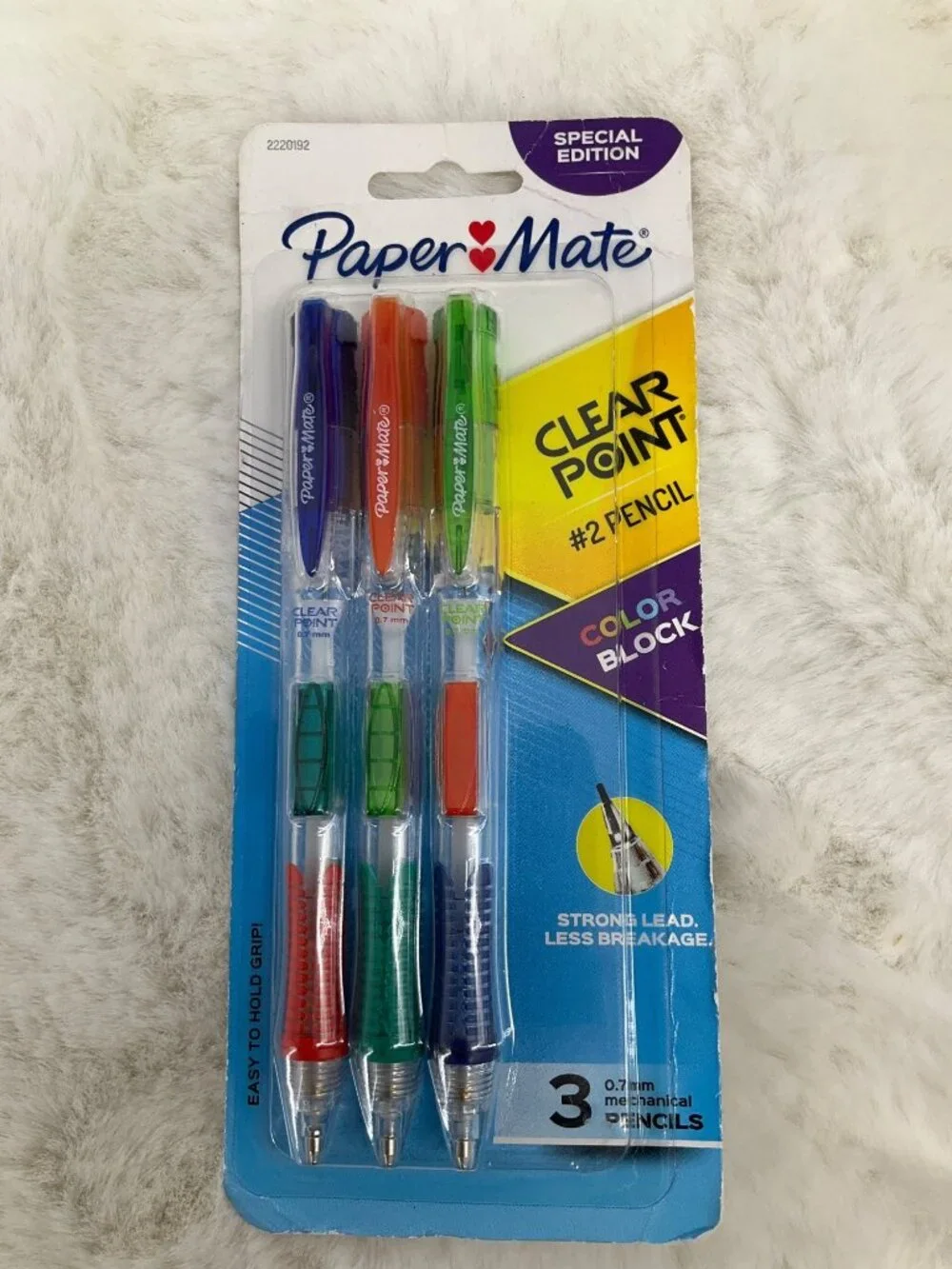 Paper Mate Clear Point #2 Pencils Color Block 3 Count 0.7mm NEW - Picture 4 of 4
